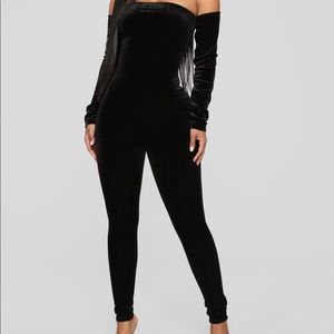 off the shoulder jumpsuit